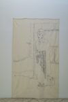 Eva Marisaldi, Milano ‘30, 2019, disegno, filo, stoffa, 220 x 120 cm