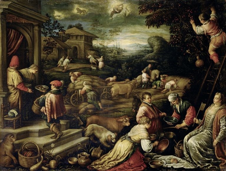 Francesco da Ponte, detto Francesco Bassano, Estate, 1585_1590 circa, Olio su tela, 111 cm × 145,5 cm, Courtesy KHM Museumsverband