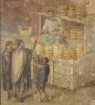 Fresco wall panel showing the distribution of bread AD 40–79 Pompeii, House of the Baker(c) Museo Archeologico Nazionale di Napoli