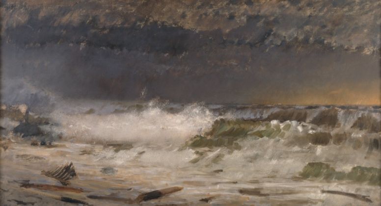Giuseppe De Nittis, Mare in burrasca, 1877. Barletta, Pinacoteca Giuseppe De Nittis
