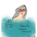 Illustrazione di Missy Merida per Carola Rackete