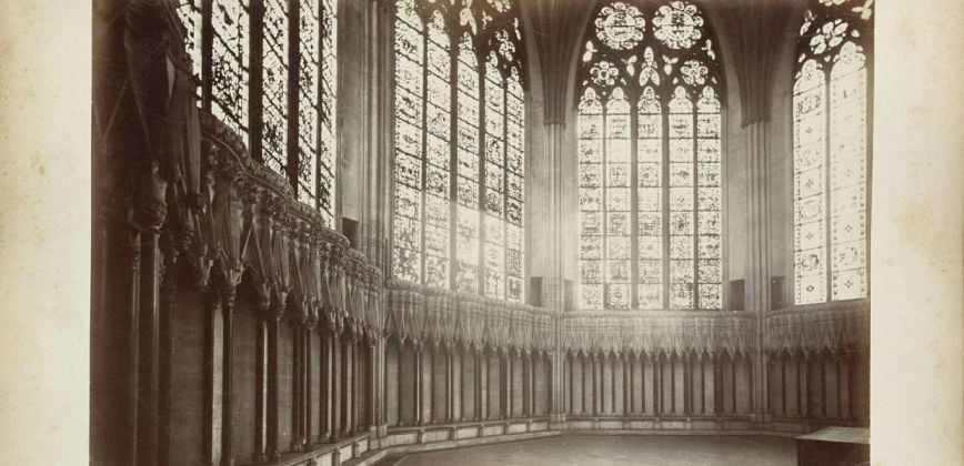 Interior of the Chapter Room of the Cathedral of York Chapter House, York Minster, 1899 Albumen print, Rijksmuseum, Public Domain Mark