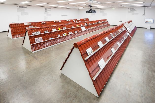 Publishing as an Artistic Toolbox: 1989–2017 at Kunsthalle Wien, 2018. Design: Dallas (Francesco Valtolina, Kevin Pedron), Display Design with Rio Grande
