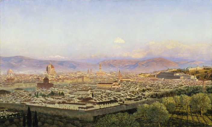 John Brett, Veduta di Firenze da Bellosguardo, 1863 ©Tate, London 2019