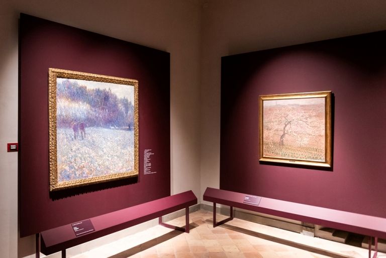 La fuggevole bellezza. Da Giuseppe De Nittis a Pellizza da Volpedo, exhibition view at Villa Colloredo Mels, Recanati 2019. Courtesy Sistema Museo