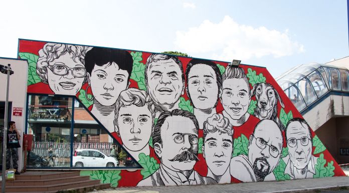 Lucamaleonte a Ostia, muro 1. Ph. a.DNA collective