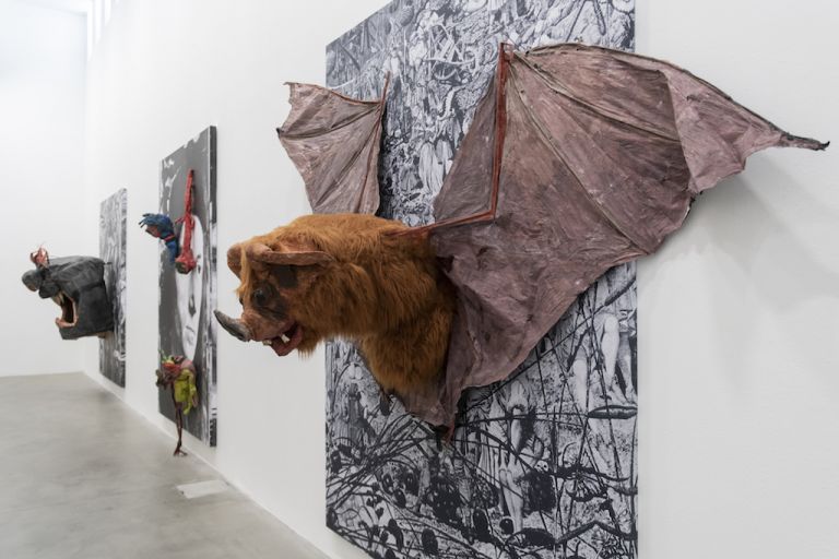 MUSJA_Monster Chetwynd, Bat Panel Photo credit: Andrea Rossetti Courtesy: Massimo De Carlo, Milan London Hong Kong and the artist