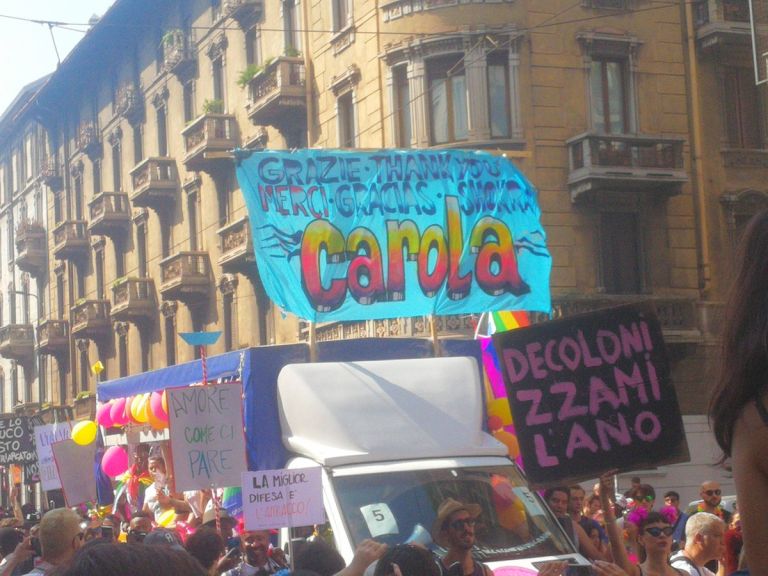 Manifestazione per Carola Rackete