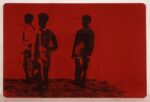 Mario Schifano, Compagni compagni, 1968, smalto e spray su tela e perspex, 200x300 cm. Collezione privata