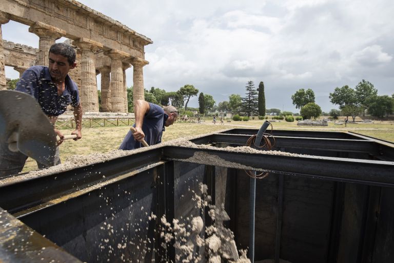 Mimmo Paladino, Il cavallo di Sabbia, 1999-2019, Parco Archeologico di Paestum