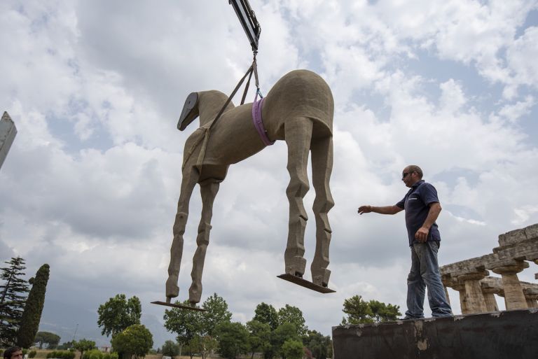 Mimmo Paladino, Il cavallo di Sabbia, 1999-2019, Parco Archeologico di Paestum