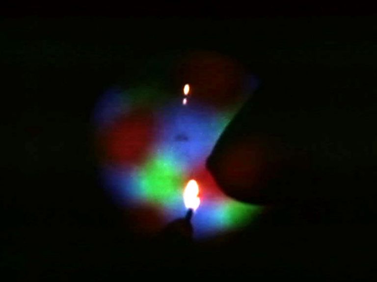 Nam June Paik e Jud Yalkut, Electronic Moon No. 2, 1966 72, 1992, video, colore, suono, pellicola 16 mm, 4’52’’, courtesy of Electronic Arts Intermix (EAI), New York