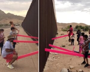 Le altalene che collegano il confine USA-Messico. L’ultima iniziativa dell’attivista Ronald Rael