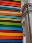 Sean Scully, Opulent Ascension, 2019, particolare. Abbazia di San Giorgio Maggiore, Venezia 2019 © Sean Scully. Courtesy the Artist and KEWENIG, Berlino. Photo Stefan Josef Müller, Berlino