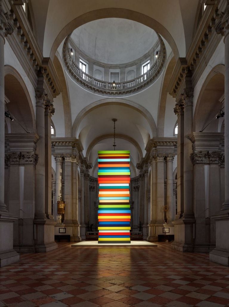 Sean Scully, Opulent Ascension, 2019. Abbazia di San Giorgio Maggiore, Venezia 2019 © Sean Scully. Courtesy the Artist and KEWENIG, Berlino. Photo Stefan Josef Müller, Berlino