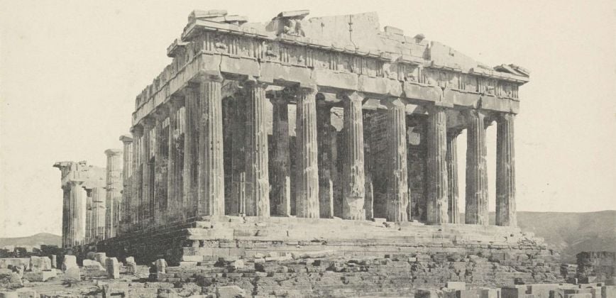 View of the Parthenon, Athens, ca.1895 1905, Rijksmuseum, Public Domain Mark