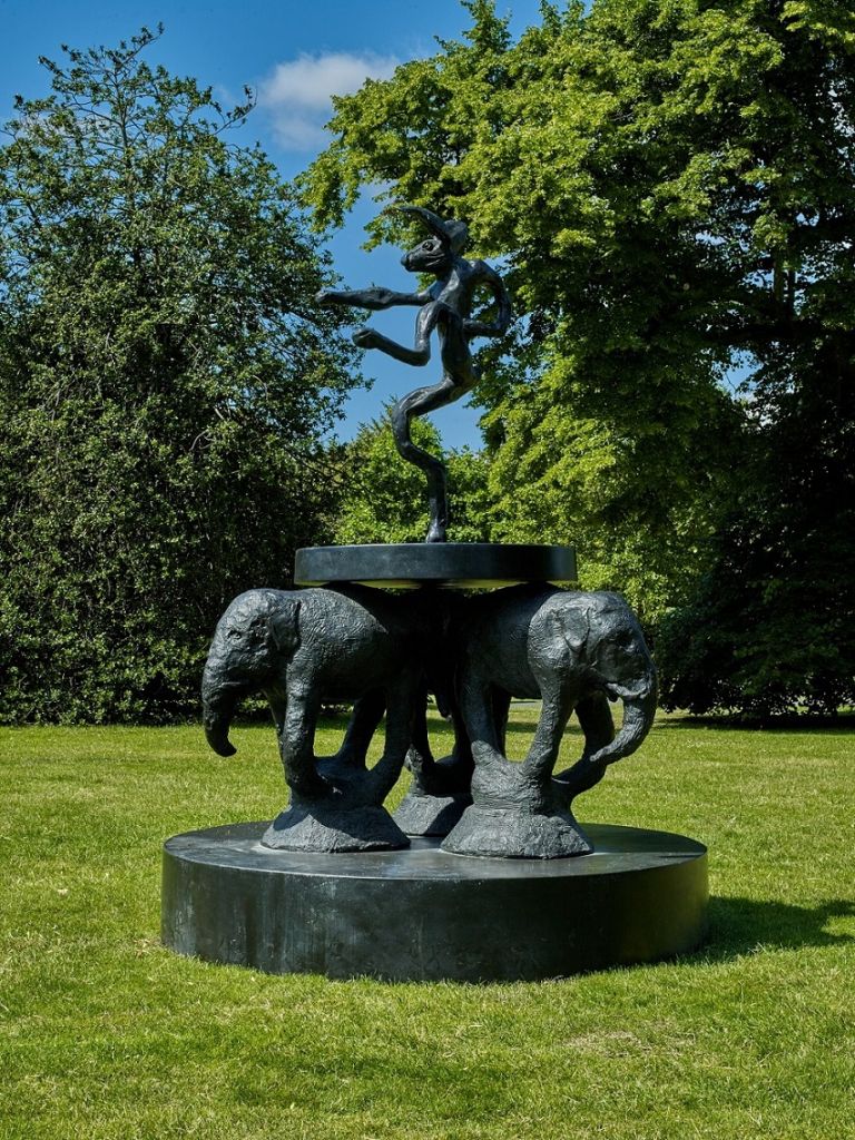 Barry Flanagan, Composition 2008, waddington custot frieze sculpture 2019, Credit: Stephen White