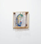 Marisa Merz Senza titolo, s.d. Fogli di metallo dipinto, filo di rame, cornice di legno 75 x 54 x 14 cm Collezione privata © Andrea Rossetti