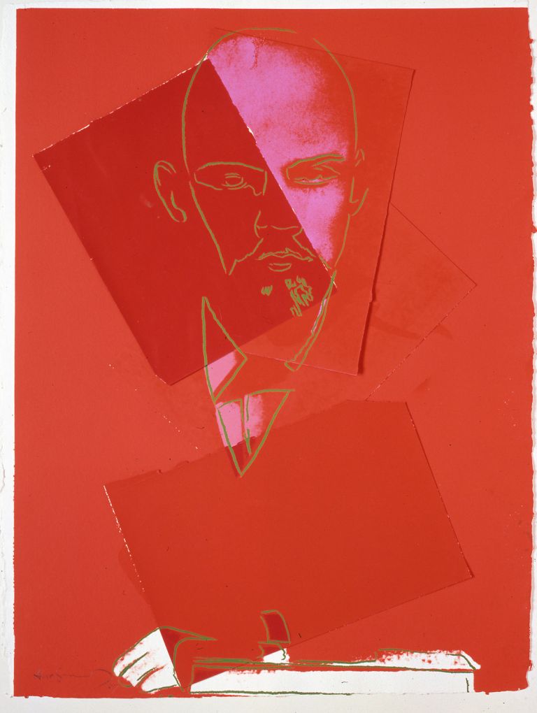 ANDY WARHOL Lenin 1986/7 Collage 101.5 x 77.5 cm Courtesy Phillips