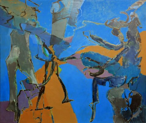 Louis Van Lint Etrange aube 1963 Huile sur toile, 174 x 207 cm