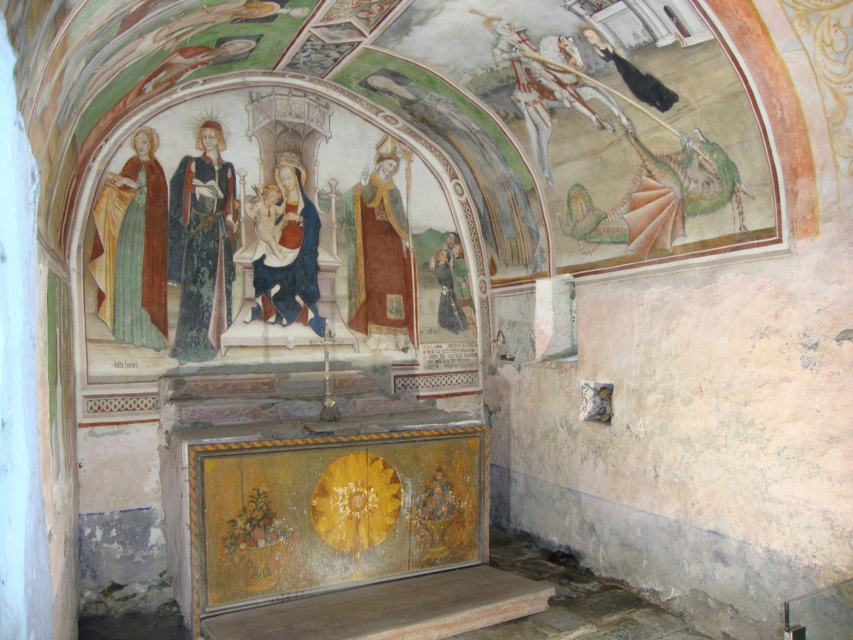 Lemie, San Giulio, interno, parete absidale