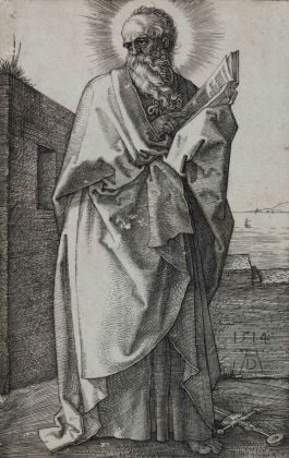 Albrecht Dürer, San Paolo, incisione a bulino, 120x76 mm. Collezione Remondini