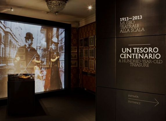 Alizarina, allestimento della mostra permanente Un tesoro centenario, Museo teatrale alla Scala, Milano