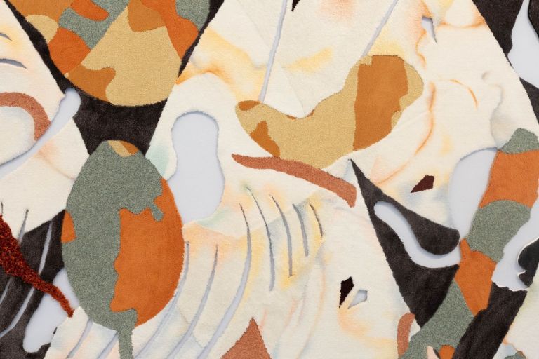 Bea Bonafini, Il Trionfo, 2018, detail. Pastel on mixed carpet inlay, 480x265 cm
