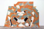 Bea Bonafini, Shape Shifting I, 2018. Pastel on wool and nylon carpet inlay, 300x375 cm