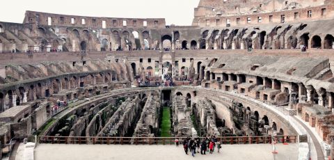Colosseo, Roma, veduta dell'interno. Photo © Irene Fanizza