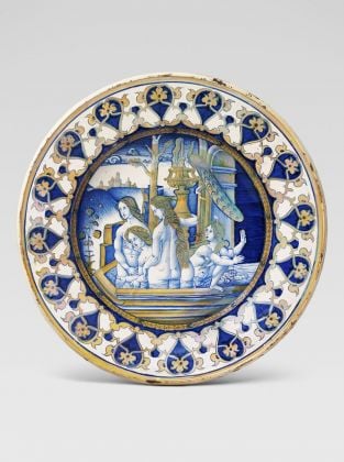 Diana e le sue ancelle al bagno, Nicola Francioli, detto “Co”, Deruta 1525-35. Collezione privata