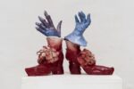 Emiliano Maggi, Velvet Gloves on Ribbon Bows, 2019. Courtesy Operativa, Roma. Photo Sebastiano Luciano