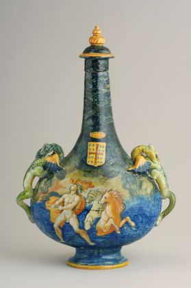 Fiasca del servizio di Anne de Montmorency, Bottega di Guido Durantino, Urbino, 1535. Palazzo Madama, Torino
