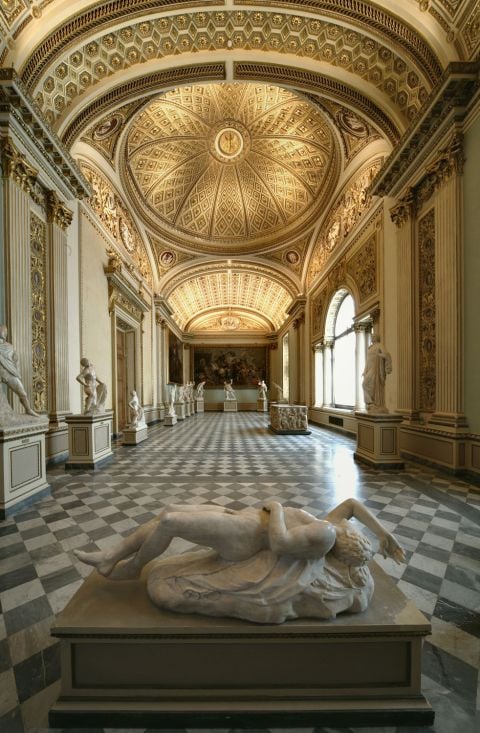 Veduta della sala della Niobe agli Uffizi Gallerie degli Uffizi, Firenze