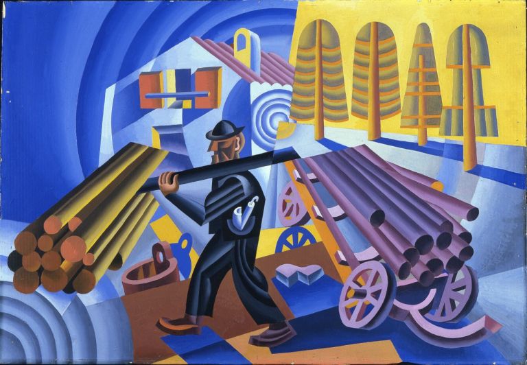 Fortunato Depero, Il legnaiolo, 1926 31. Mart, Museo di Arte Moderna e Contemporanea di Trento e Rovereto