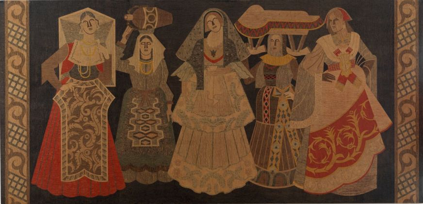 Fortunato Depero, Pannello con costumi popolari, 1942. Mart, Museo di Arte Moderna e Contemporanea di Trento e Rovereto