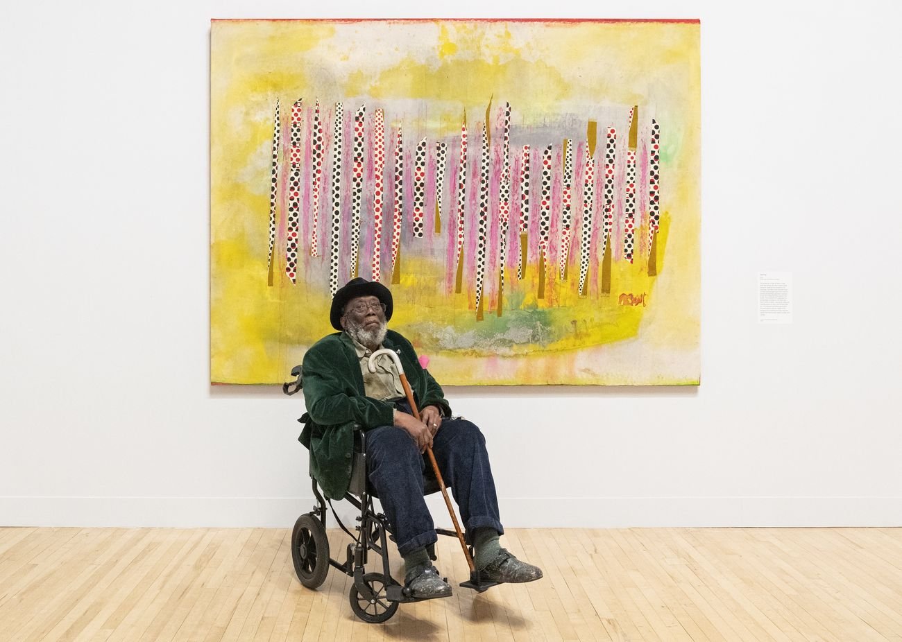 Frank Bowling alla Tate Britain con Wafting. Tate Photography 2019 Matt Greenwood