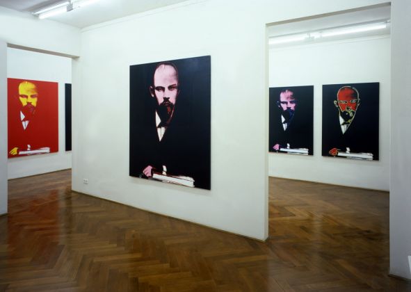Installation View, exhibition Lenin by Warhol, Galerie Klüser, 1987, Photo Philipp Schönbor_Courtesy Galerie Klüser