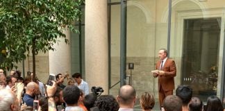 Kevin Spacey at the National Roman Museum