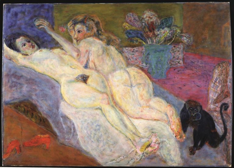 Guido Pajetta, Le sorelle (nudi con scimmia), 1941