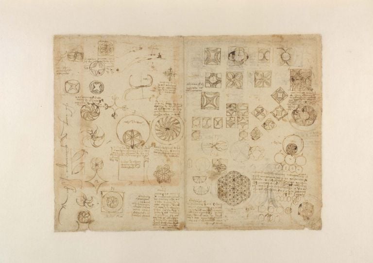 Leonardo da Vinci, Codice Atlantico, foglio 482 recto. © Veneranda Biblioteca Ambrosiana : Mondadori Portfolio