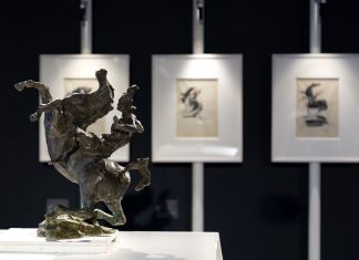 Lucio Fontana. Omaggio a Leonardo. Exhibition view at Museo del Novecento, Milano 2019. Photo Alberto Messina