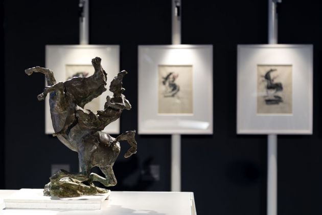 Lucio Fontana. Omaggio a Leonardo. Exhibition view at Museo del Novecento, Milano 2019. Photo Alberto Messina
