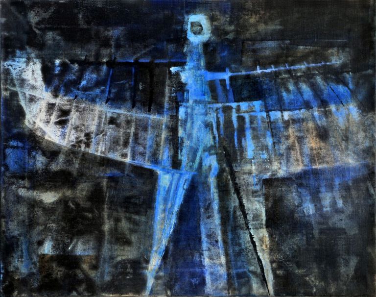 Luigi Pericle, L’Arcangelo IV, Matri Dei d.d.d., 1965, tecnica mista su tela, 51 × 65 cm. Photo X4 Studios