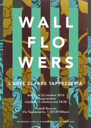 Manifesto per la mostra Wallflowers curata da Raffaella Colutto e Silvia Sfligiotti nel 2016