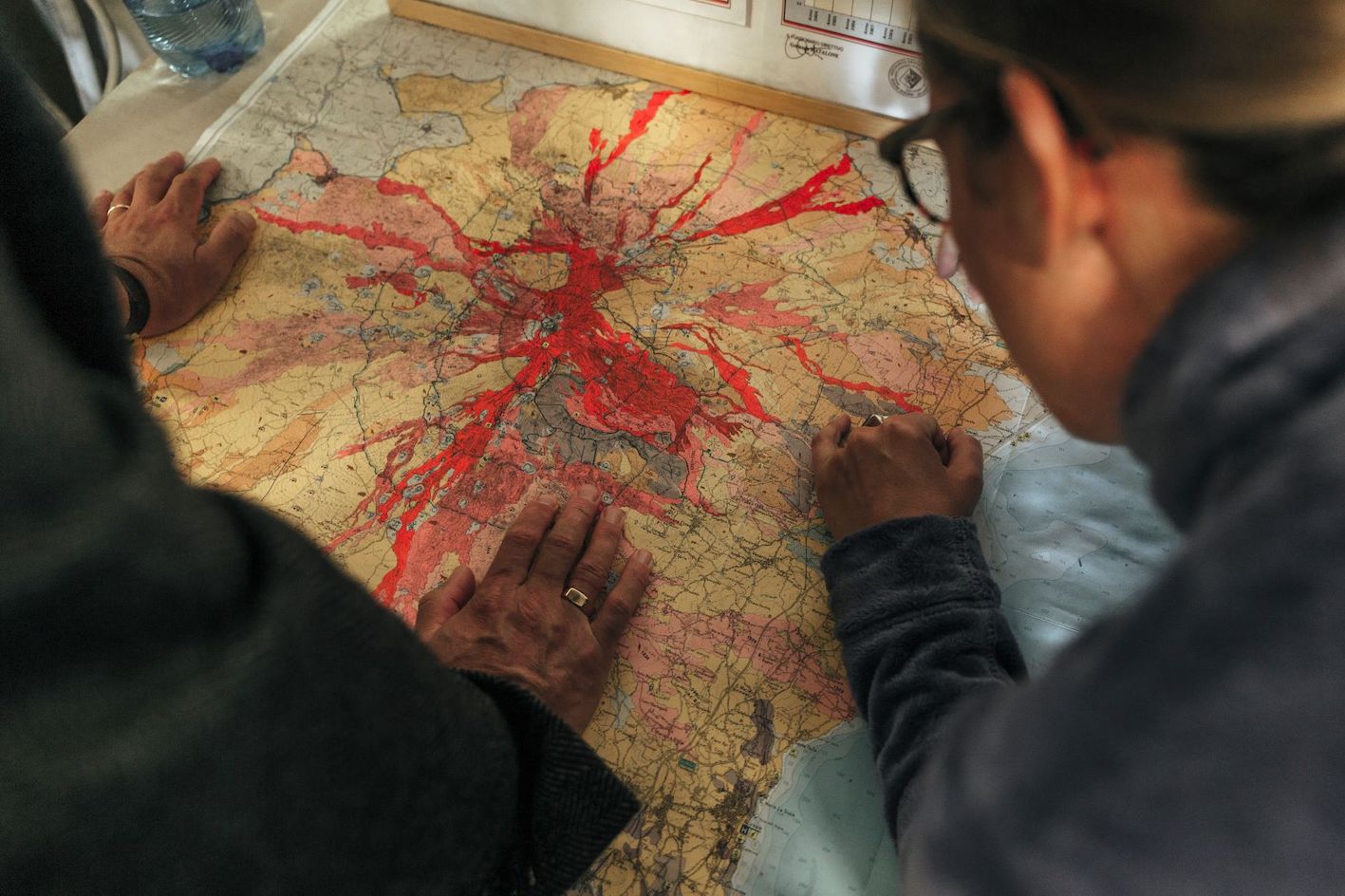 Mappa Eruzioni Etna - foto di Roselena Ramistella