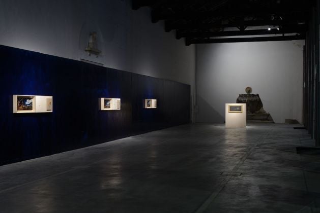 Matteo Fato. Scena notturna sul mare. Exhibition view at Centro Arti Visive Pescheria, Pesaro 2019. Photo Michele Alberto Sereni