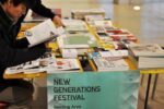 New Generations Festival, Milano 2013. La Cattedrale, Fabbrica del Vapore. Reading room con selezione di libri e riviste di architettura esposte durante i giorni del Festival. Photo credit © ItinerantOffice