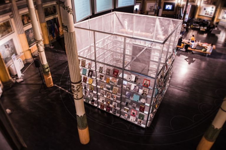 New Generations Festival, Roma 2017. Installazione Press Box, realizzata da SET Architects presso la Casa dell’Architettura Acquario Romano. Photo credit © Giordano Solimando