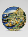 Piatto, Il Rapimento di Elena, Nicola da Urbino, Urbino, 1525-30. Collezione privata